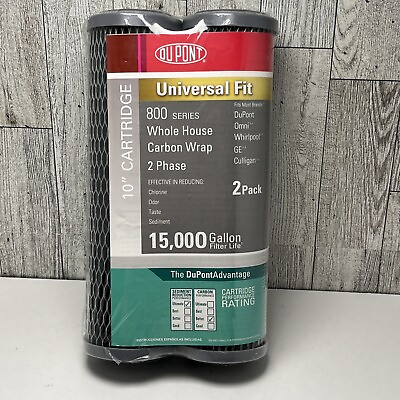 #ad Twin Pack Dupont 800 Series 10quot; Whole House Carbon Wrap Water Filters Sealed $21.96