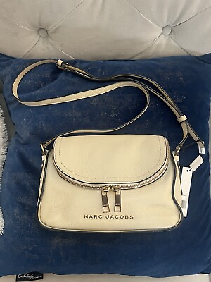 #ad Marc Jacobs The Groove Mini Messenger Crossbody Bag in Marshmallow CREAM Color $179.99