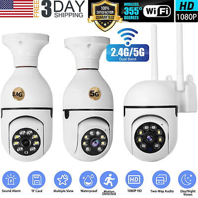 #ad 5G Wifi 1080P HD Home Security Camera System Wireless Outdoor Night Vision Cam $26.36