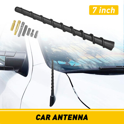 #ad 7quot; Universal Car Antenna Radio AM FM Antena Roof Mast Spiral Style For Toyota US $11.39