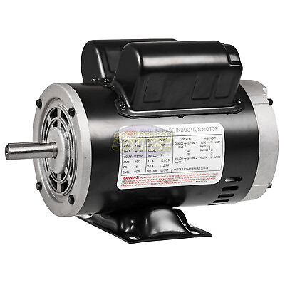 #ad 3 4 HP Electric Motor 56 Frame 1750 RPM Single Phase 115 230V 5 8quot; Shaft $189.95