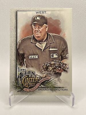 #ad 2022 Topps Allen and Ginter Joe West Legendary MLB Baseball Umpire Card # 225 $3.99