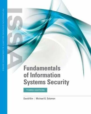 #ad Fundamentals Of Information Systems Security Paperback By Kim David GOOD $6.89