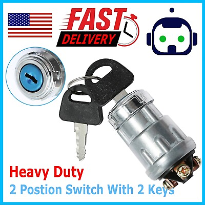 #ad Universal Ignition Starter Switch Barrel With 2 Keys For Car Tractor Traile $7.95