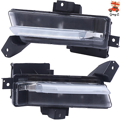#ad Fits 16 18 Chevy Camaro SS 2016 2018 DRL Fog Lights Front Bumper Fog Lamps Pair $68.07