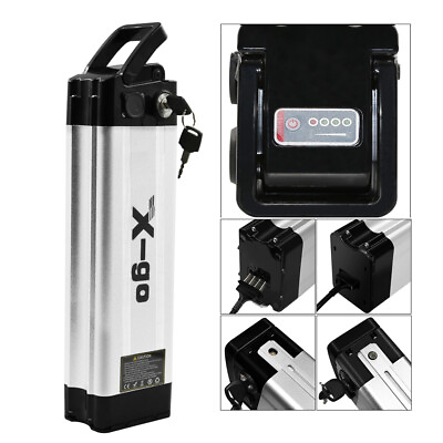 #ad 36V 10AH Electric Bicycle Battery Pack fit 250 500W E bike Lithium SilverFish $185.15