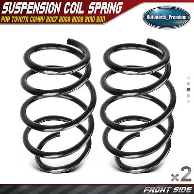#ad 2pcs Front Left amp; Right Coil Springs for Toyota Camry 2007 2011 L4 2.4L L4 2.5L $45.13