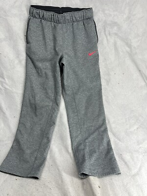 #ad Nike Dri Fit Sweatpants Youth Boys Size Large Athletic Pant Pockets Gray $12.60