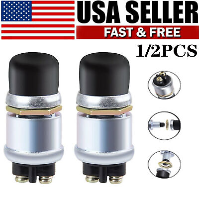 #ad Push Button Momentary Starter 50A Ignition Switch On Off SPST 12V DC For marine $9.49