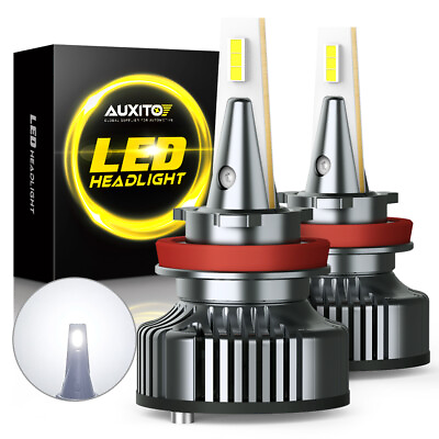 #ad 2X AUXITO H11 H9 LED Headlight Bulbs Low Beam Super Bright 6500K Xenon White NEW $40.84