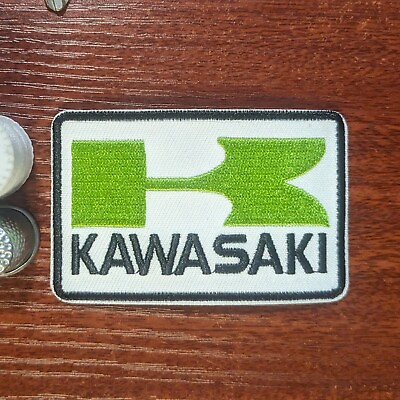 #ad Kawasaki Patch 2x3quot; Japanese Motorcycle Motorsports Embroidered Iron On Patch $5.00