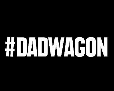#ad Dad Wagon white vinyl decal sticker for Cars Truck Dad decal $4.24