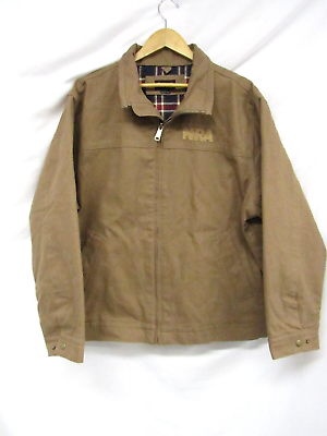 #ad #ad Men#x27;s Burk#x27;s Bay NRA Canvas Coat Jacket Size XL Flannel Lined Brown $54.88