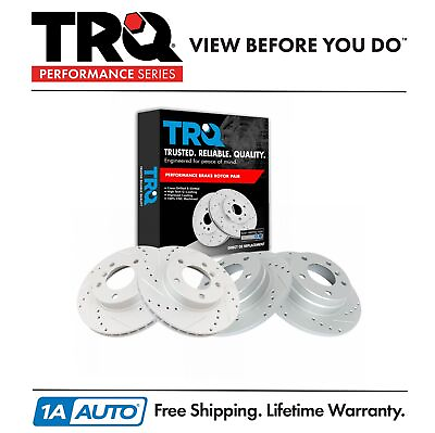 #ad TRQ Front amp; Rear Brake Performance Rotor Kit for BMW 318i 318iC 318iS 323iC 325i $149.95