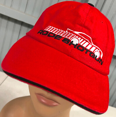 #ad Rode Shotgun Red Racing Adjustable Baseball Cap Hat $14.55
