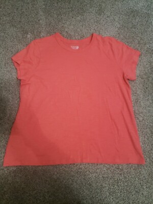 #ad Women#x27;s Time And Tru Xxl Melon Top T Shirt $6.85
