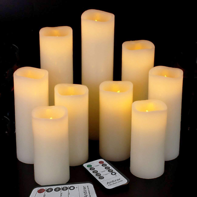 #ad Antizer Flameless Candles Led Candles Pack of 9 H 4quot; 5quot; 6quot; 7quot; 8quot; 9quot; X D 2.2quot; I $43.98