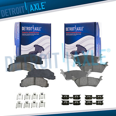 #ad Front and Rear Left and Right Ceramic Brake Pads Kit for 2012 2020 Ford F 150 $50.17