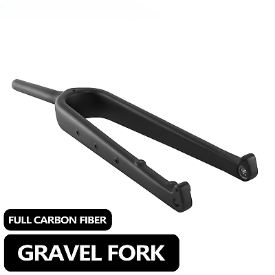 #ad Gravel Fork 700C Disc Carbon Road Bike Fork Thru Axle 100*12mm Front Fork $195.98