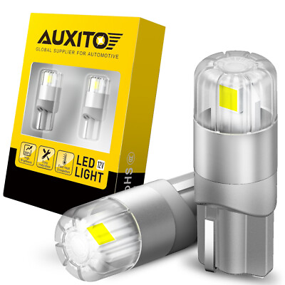 #ad AUXITO Error Free 168 194 192 2825 T10 LED Side Marker Light Bulbs White Canbus $10.99