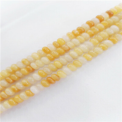 #ad 1 Strand 6x4mm Natural Yellow Aventurine Abacus Interval Beads DIY 15.5quot; EE2083 $8.89