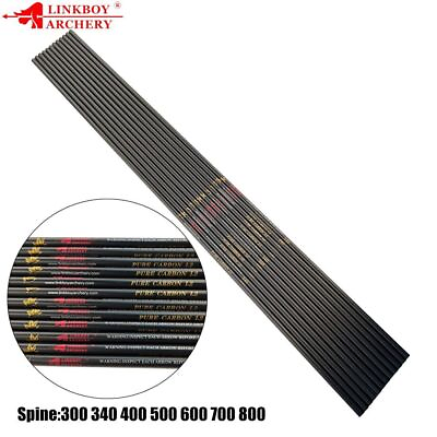 #ad Archery Carbon Arrow Shaft 30 32quot; SP300 340 400 500 600 700 800 ID6.2mm Arrows $63.95
