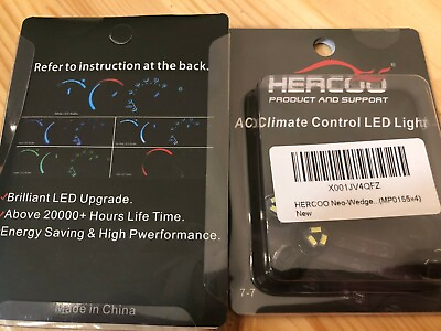 #ad 2 Pack HERCOO LED Lights Bulbs Kit of AC Climate Heater Control Compatiable $15.99