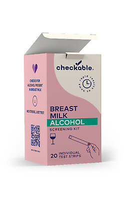 #ad #ad Checkable® Breast Milk Alcohol Test Kit 20 Count Test Strips $29.99