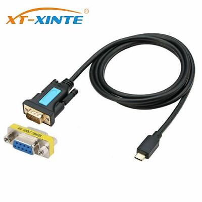 #ad XT XINTE 1.5m USB C to RS232 DB9 Male Serial Adapter w Female Female Connector $10.78