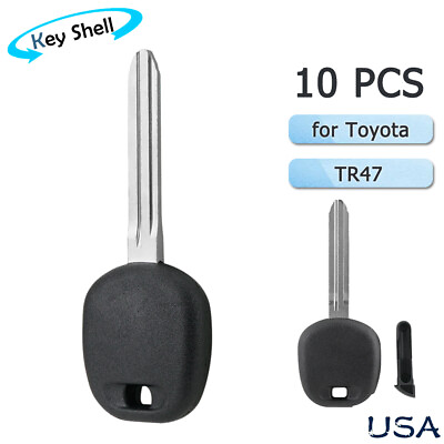 #ad 10X Uncut Transponder Key Case Shell Blank Blade TOY43 TOY44 TR47 For Toyota $19.79