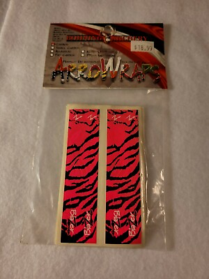Bohning ArroWraps 12 4quot; Carbon Arrow Wraps Tiger Striped Pink Orange Archery Bow $7.99