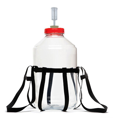#ad Fermonster Carboy Carrier 6Gal Fermonster Carboy #10 Stopper Econoloc Airlock $50.38