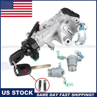 Door Lock Cylinders W Ignition Switch Assembly For Honda Civic CRV Accord 2Keys $58.00