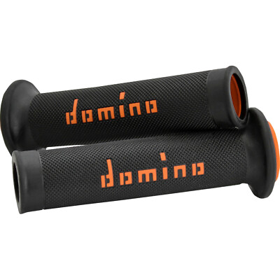 #ad Domino Black Orange Dual Compound MotoGP Grips A01041C4540 $28.37