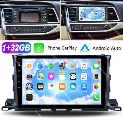 #ad For Toyota Highlander 2014 2018 Android 13 Car Stereo Radio GPS Navi CarPlay BT $106.50