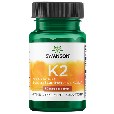 #ad Swanson Vitamin K 2 Natural 50 Mcg 30 Softgels $8.18
