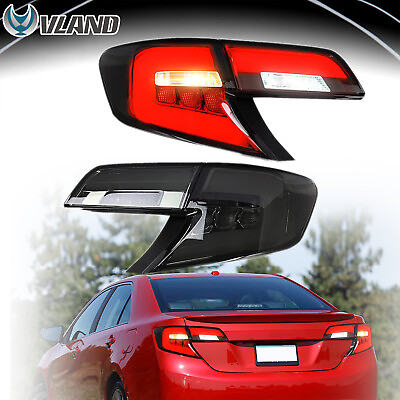 #ad For Toyota Camry 2012 2014 Smoke LED Tail Lights Housing Turn Tail Light Pair $179.99