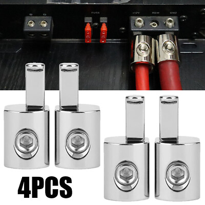 #ad 4X Amp Input Reducer 1 0 Gauge to 4 Gauge Wire Reducer Power Ground Input Reduce $14.45
