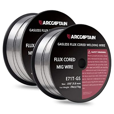 #ad #ad Flux Core Welding Wire E71T GS .030quot; 2 Pound X 2 Spool Gasless Mild Carbon St... $35.95