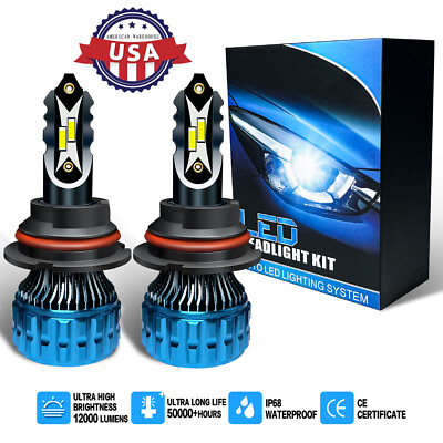#ad 2X 9008 H13 6000k LED Bulbs Low Beam Headlight Kit For Ford E 250 08 14 $15.79