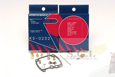 #ad SUZUKI TS100 TC100 HONCHO KEYSTER CARBURETOR CARB REBUILD REPAIR KIT 1973 77 $36.99