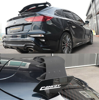 Carbon Wrap Rear Trunk Wing GT Lip Spoiler Fits: 2019 2022 Forte 5d GT : K3 $322.09