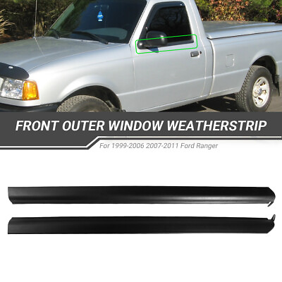 #ad 2pcs Front Outer Window Molding Trim Weatherstrip Seal For 1999 2011 Ford Ranger $45.90