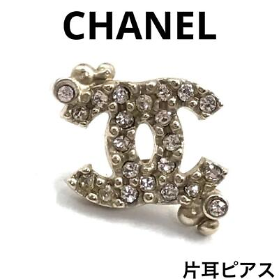 #ad Chanel 09P Here Mark Rhinestone Champagne Gold woman $272.58