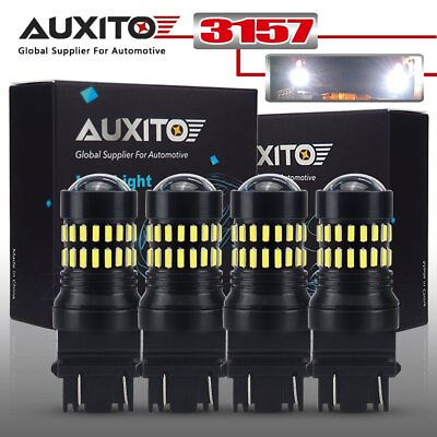 #ad 4X 48SMD 3157 3156 LED Reverse Bulb Backup Signal Light 6000K FIT For Chevrolet $16.25