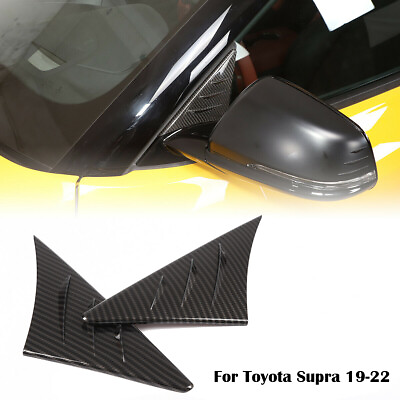 #ad Carbon Fiber ABS Rearview anti wind buffeting deflector For Toyotā Supra 19 2022 $34.99