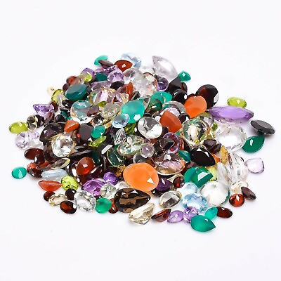 #ad 50 Cts. AAA Mixed Natural Loose Gemstone Mix Lot Wholesale For Jewelry Making $17.99