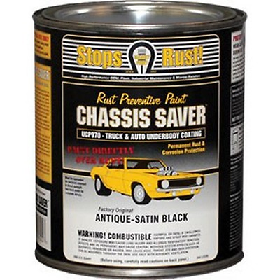#ad Magnet Paint UCP970 04 Chassis Saver Paint Satin Black 1 Quart Can $47.56