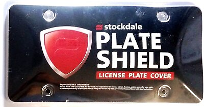 #ad Premium Clear Curved Plastic License Plate Tag Cover Shield Guard Protector $6.38