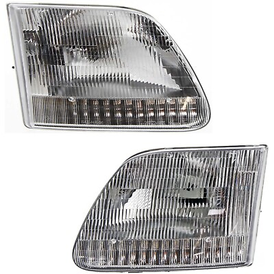 #ad Headlight Set For 97 2003 Ford F 150 97 99 F 250 97 2002 Expedition Left amp; Right $42.93